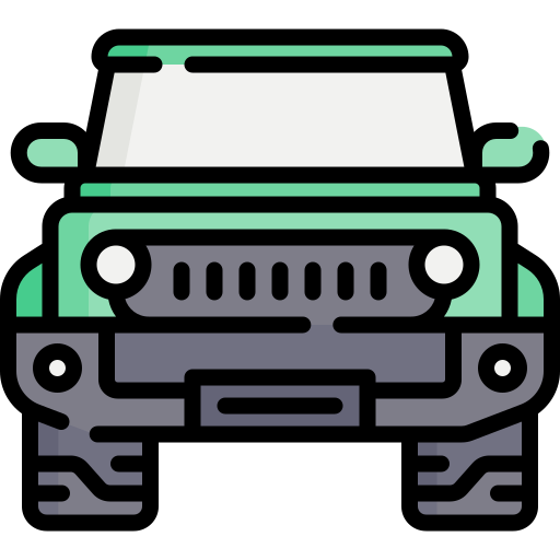 Départ en 4x4 depuis le point de rendez-vous